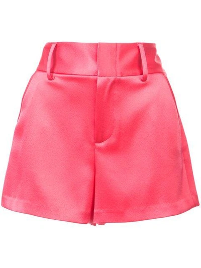 Shop Alice And Olivia High Rise Shorts In Pink