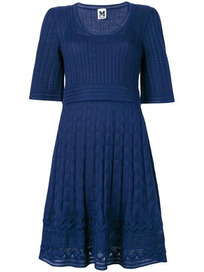 Shop M Missoni Patterned Knit Dress