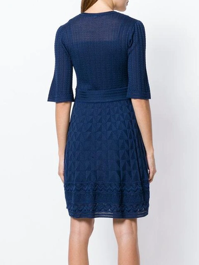 Shop M Missoni Patterned Knit Dress