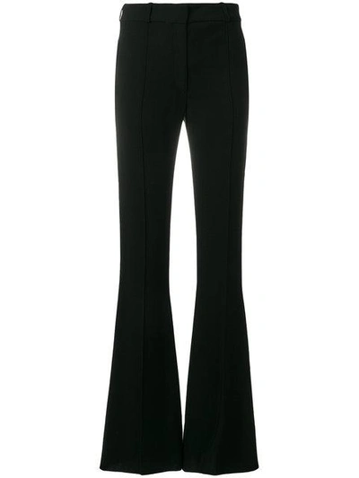 Shop Victoria Beckham Tailored Flared Trousers - Black