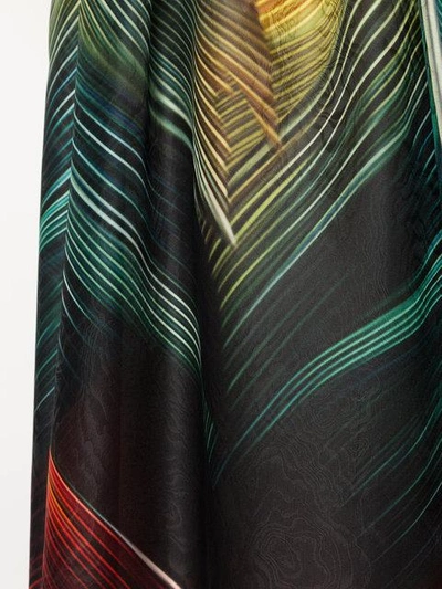 Shop Mary Katrantzou Flight Feathers Maxi Skirt In Multicolour
