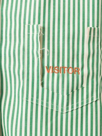 Shop Walk Of Shame Visitor Embroidered Shirt In Green