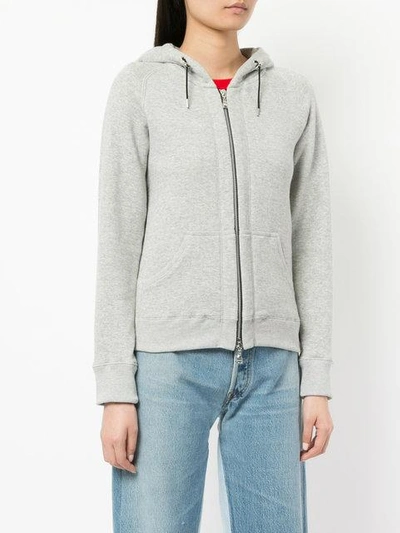 Shop Loveless Zipped Hoodie In Grey