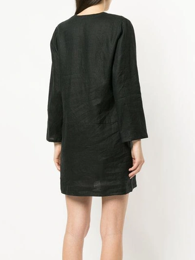 Shop Matin Lace Up Dress In Black