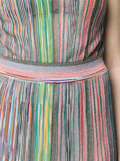 Shop Missoni Halterneck Striped Long Dress