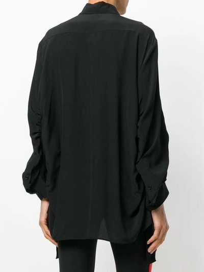 Shop Stella Mccartney Ruched Shirt In Black