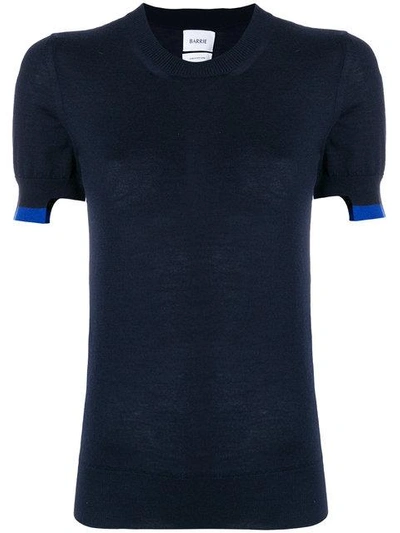 Shop Barrie Cashmere Knitted T-shirt In Blue