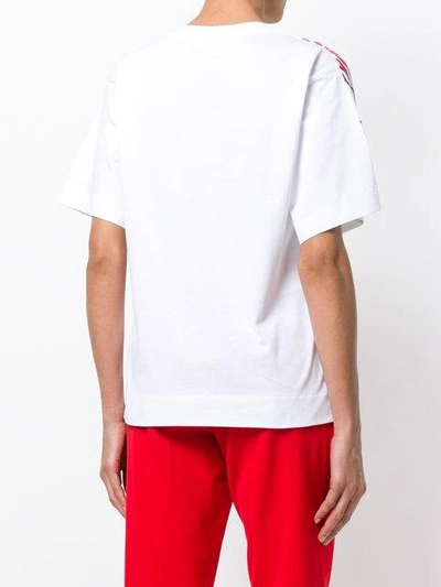 Shop Marni Leaf Patterned T-shirt - White