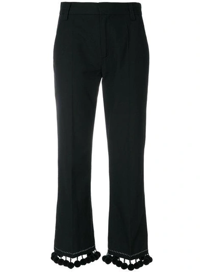 Shop Marc Jacobs Pom Pom Trousers - Black