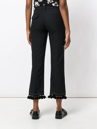 Shop Marc Jacobs Pom Pom Trousers - Black