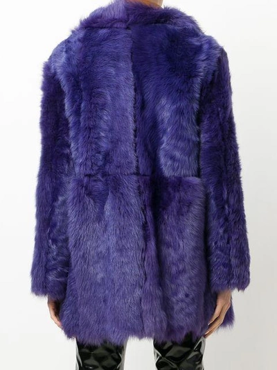 Shop Numerootto Double Breasted Coat - Purple