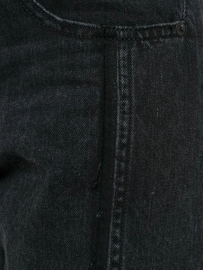 Shop Rag & Bone Two Tone Cropped Jeans In Black