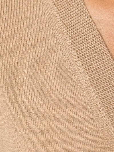 Shop Michael Michael Kors V-neck Jumper - Nude & Neutrals