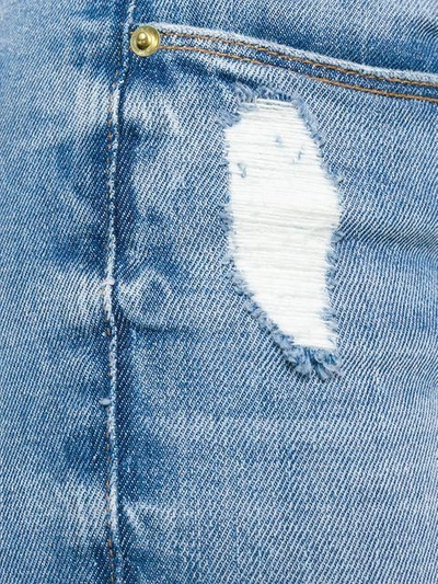 Shop Frame Cropped Skinny Jeans - Blue