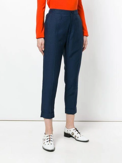 Shop Hope Law Tapered Trousers In Blue