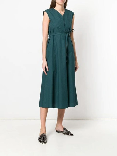 Shop Lemaire Sleeveless Midi Dress - Green