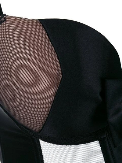 Shop Chantal Thomass Bow-detail Bodysuit - Black