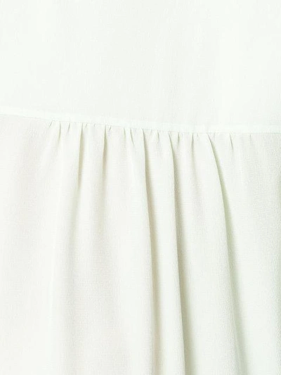 Chloé Fluid Trapeze Blouse In Green