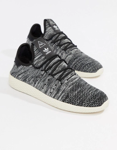 Shop Adidas Originals Pharrell Williams Tennis Hu Sneakers In Gray Cq2630 - White