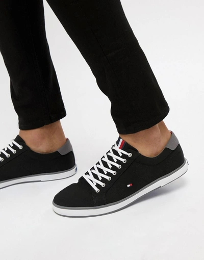 Tommy hilfiger canvas shop lace up trainers