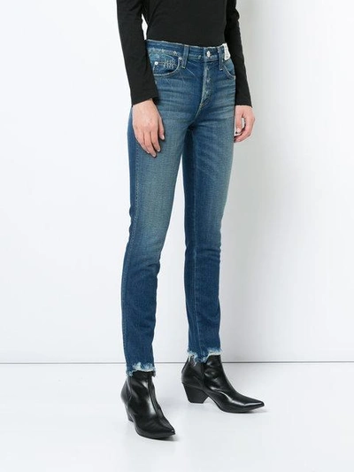 Shop Amo Skinny Cropped High-waisted Jeans