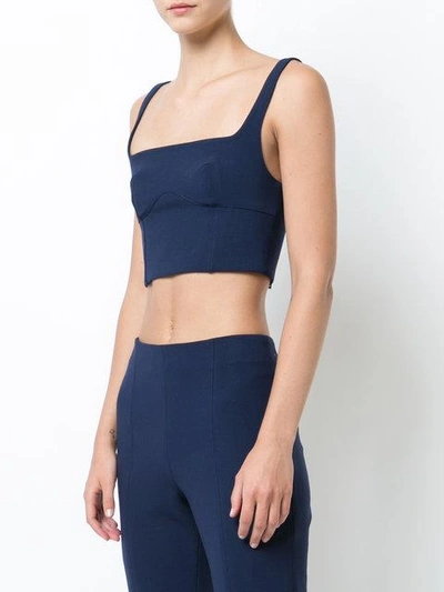 Shop Dion Lee Bustier Top In Blue