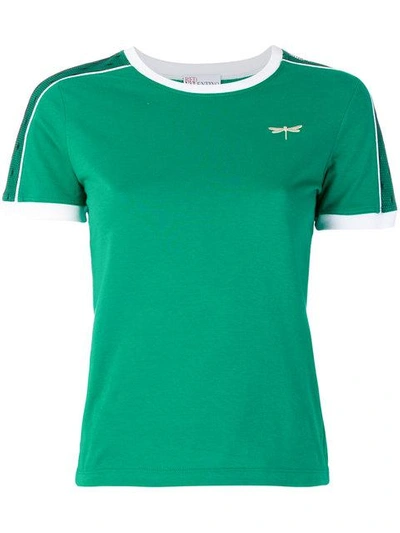 Shop Red Valentino Dragonfly Logo T-shirt - Green