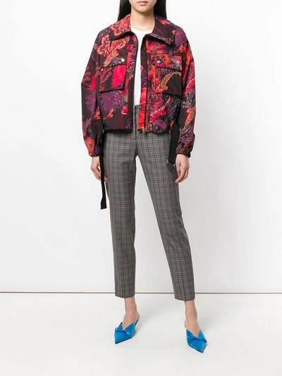Shop Paul Smith Floral Print Cropped Jacket In Multicolour