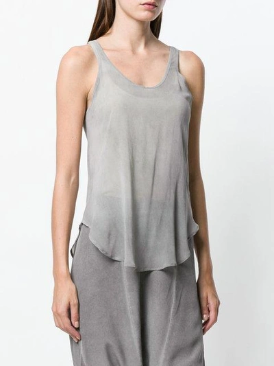 Shop Lost & Found Curved Hem Tank Top In Grey