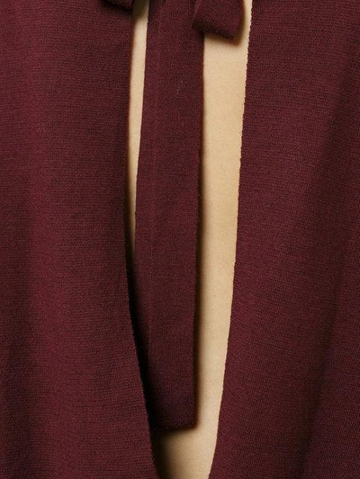 Shop Dion Lee Rear Tie Detail Top In Red