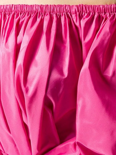 Shop Stella Mccartney Off-the-shoulder Belted Blouse In Pink