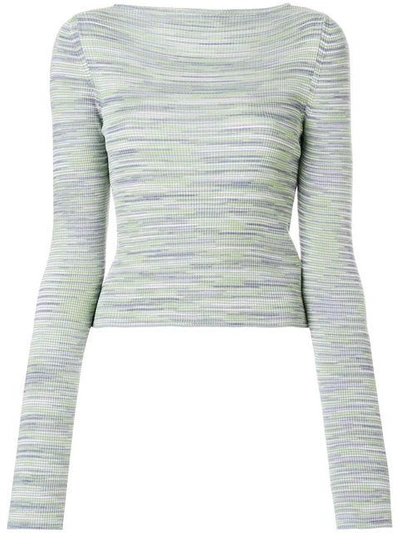 Shop M Missoni Striped Rib Knit Sweater