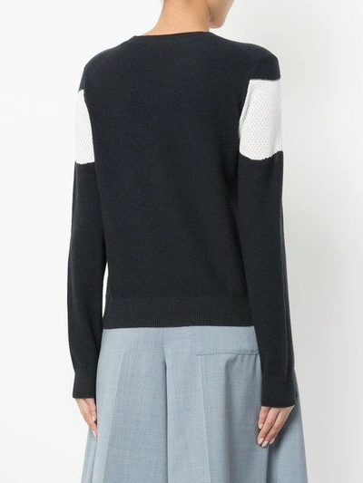 Shop Jil Sander Navy Striped Sweater - Blue