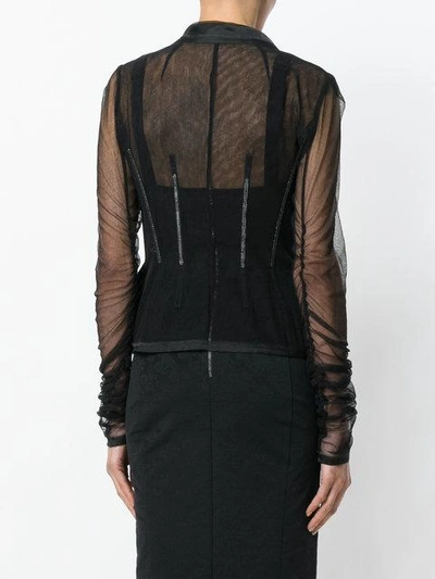Shop Dolce & Gabbana Mesh Jacket In Black