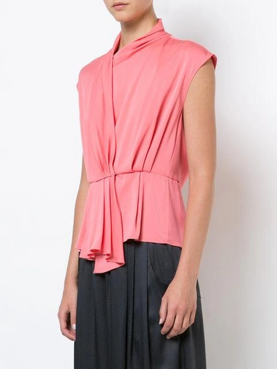 Shop Tome Cap Sleeve Shirt With Back Cutout