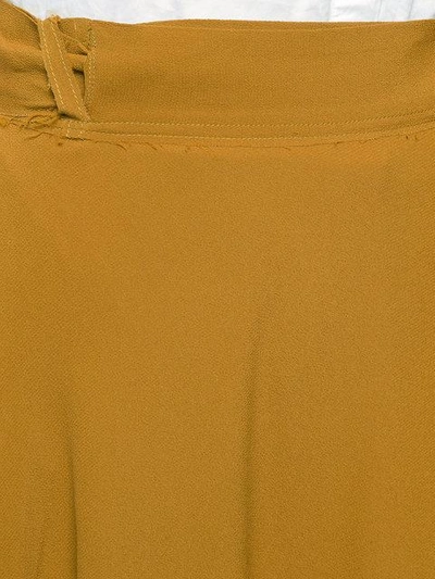 Shop Veronique Leroy Wrap Tie Midi Skirt In Yellow