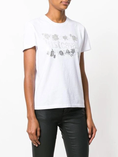 Shop Just Cavalli Logo Print T-shirt - White