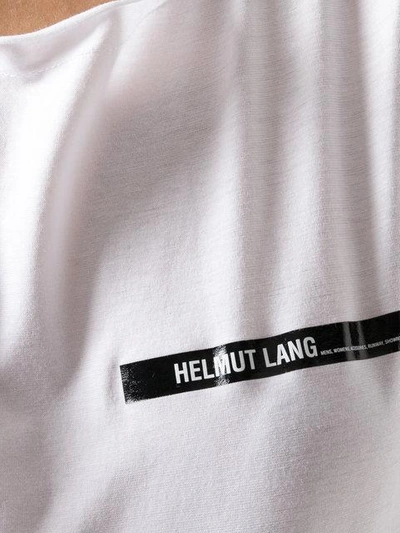 Shop Helmut Lang Logo Tank Top