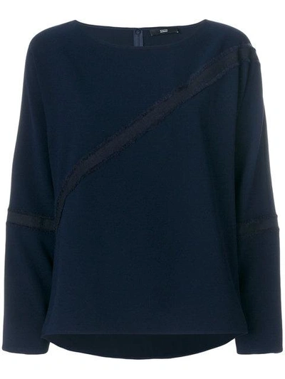 Shop Steffen Schraut Round Neck Sweatshirt In Blue