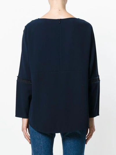Shop Steffen Schraut Round Neck Sweatshirt In Blue