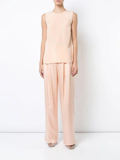 Shop Adam Lippes Knot Back Tank Top In Pink