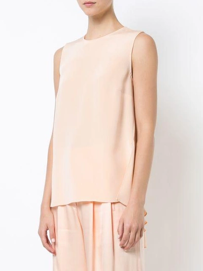 Shop Adam Lippes Knot Back Tank Top In Pink