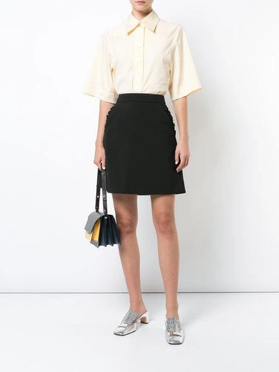 Shop Kate Spade Ruffle-trim A-line Mini Skirt