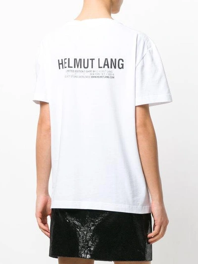 Shop Helmut Lang Ring Detail T In White