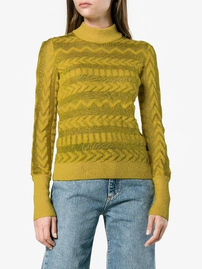 Shop Missoni Chevron High Neck Jumper