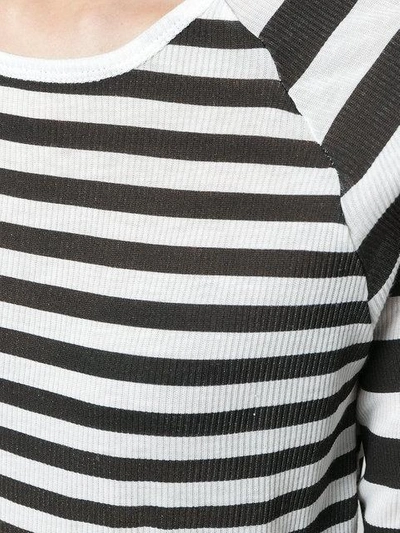 Shop Haider Ackermann Long Sleeve Stripe T Shirt In Black