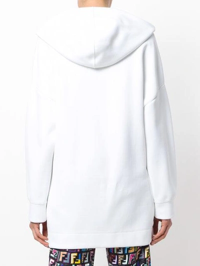 Shop Fendi Appliqué Sweatshirt - White