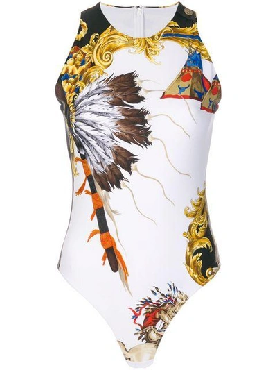 Shop Versace Body Mit Print In White