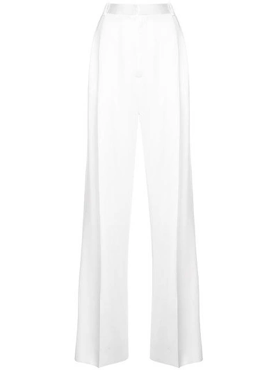 Shop Givenchy Side Stripe Tailored Trousers - White