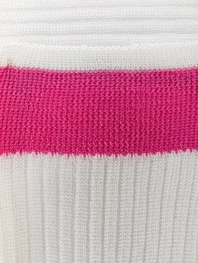 Valentino Bicolor Socks In White